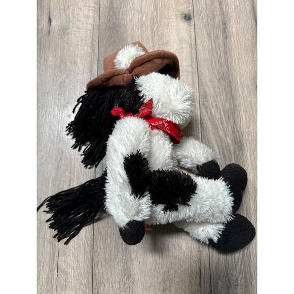 First & Main Rough Wranglers Plush Horse Weighted Stuffed Animal - Black & White - Picture 8 of 8
